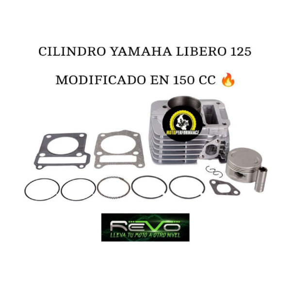 Kit Cilindro Yamaha Libero 125 En 150cc Motoperformance Repuestos